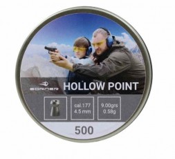 Пули Borner "Hollow Point", кал. 4,5 (500 шт.) 0,58гр.